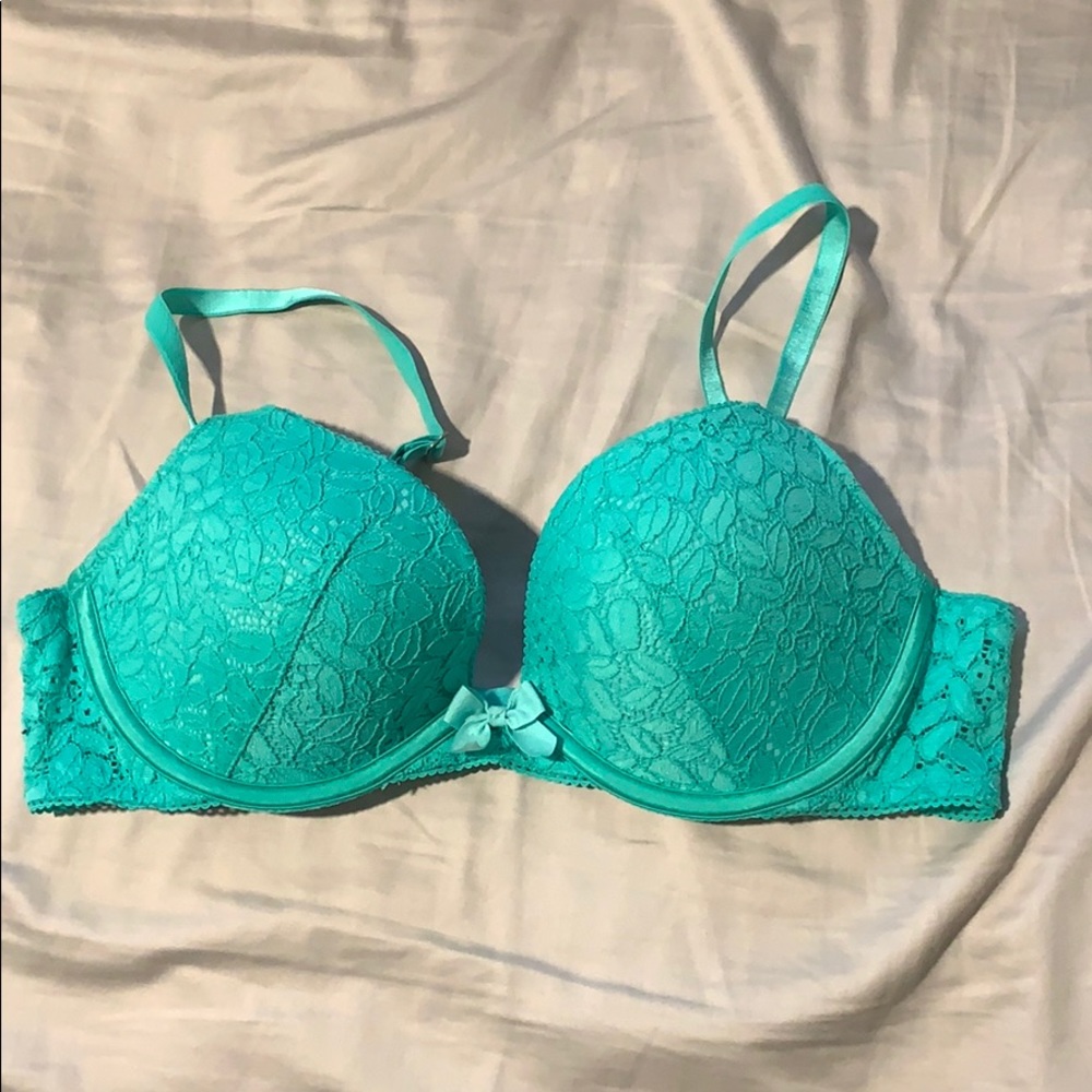 Aeries Brooke Push up bra 36B Turquoise